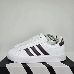 New Adidas Grand Court 2.0 White Brown ID2978 Women's Shoes Size 7